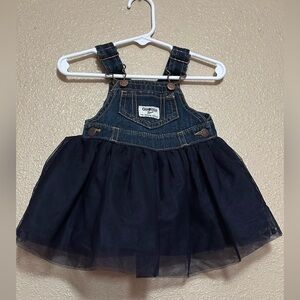 OshKosh B'gosh Dark Blue Denim Tulle Skirt